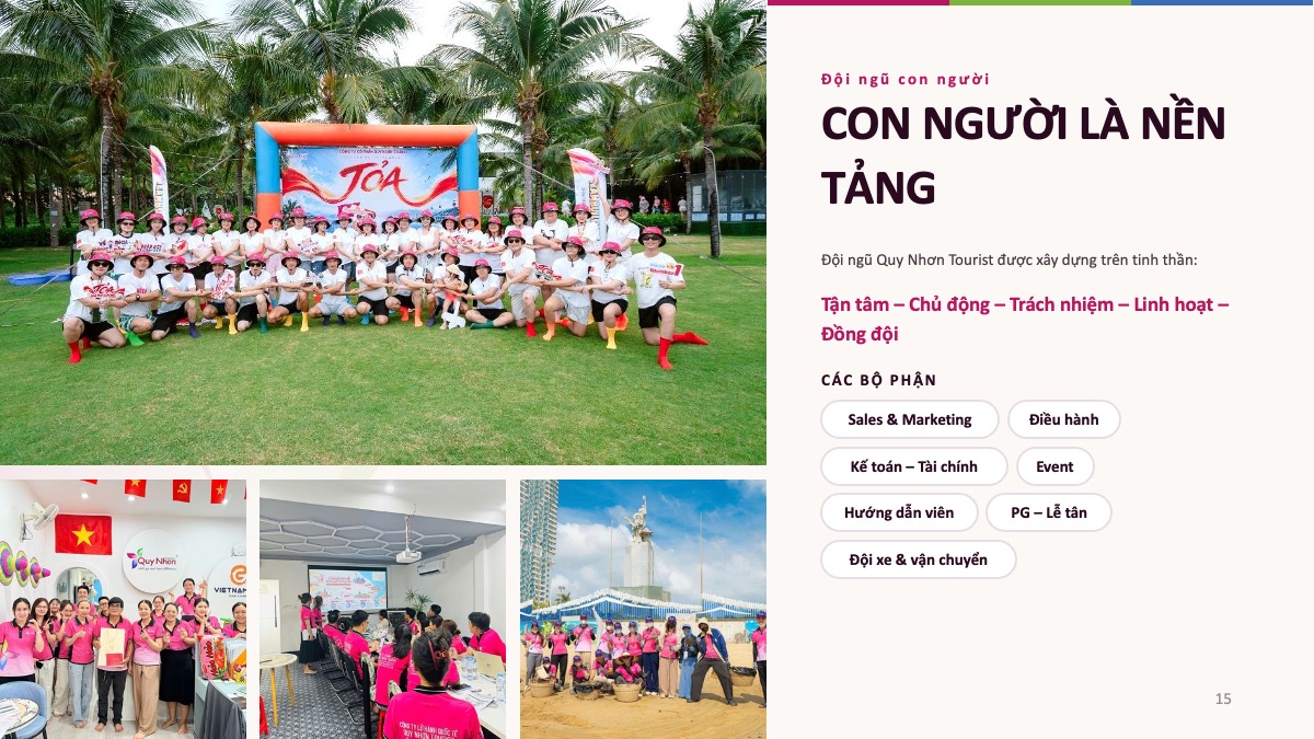 Hồ sơ năng lực Quy Nhơn Tourist - Công ty du lịch uy tín Quy Nhơn