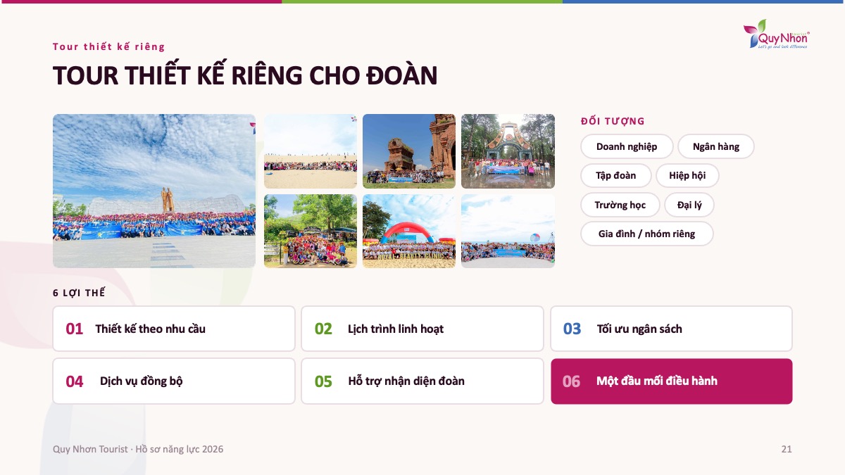Hồ sơ năng lực Quy Nhơn Tourist - Công ty du lịch uy tín Quy Nhơn