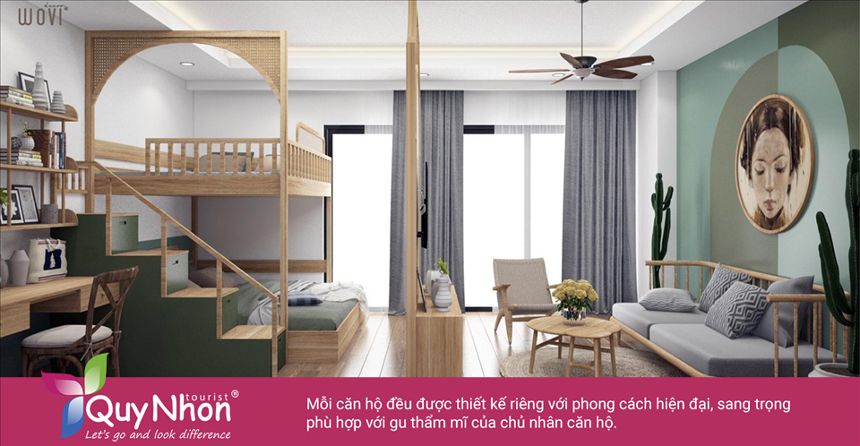 Mỗi căn hộ đều được thiết kế riêng với phong cách hiện đại, sang trọng phù hợp với gu thẩm mĩ của chủ nhân căn hộ - Ảnh: Wovi Decor