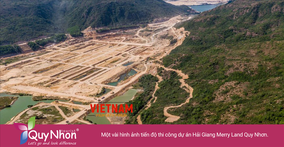 Một vài hình ảnh tiến độ thi công dự án Merry Land Quy Nhơn.