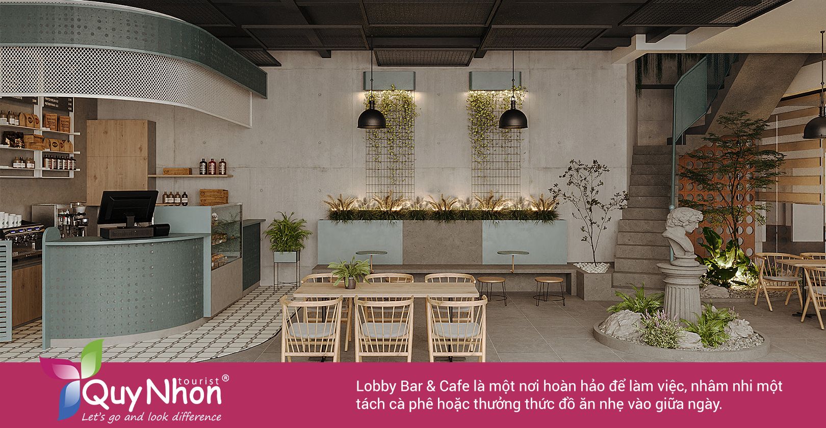 Lobby Bar & Cafe là địa điểm hoàn hảo để thư giãn.