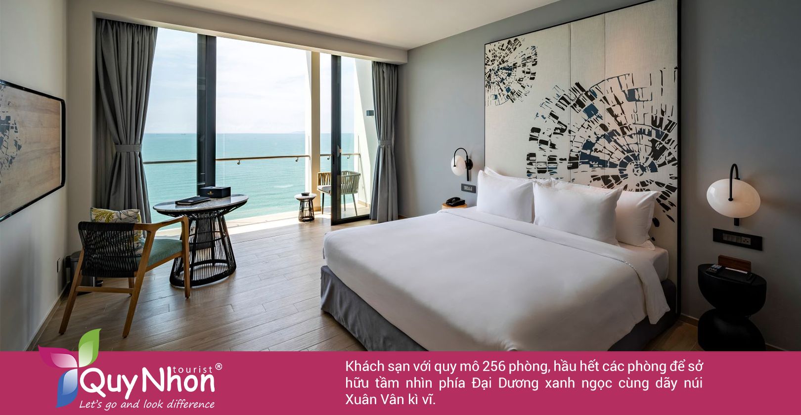 Khách sạn với quy mô 256 phòng, hầu hết các phòng để sở hữu tầm nhìn đẹp.