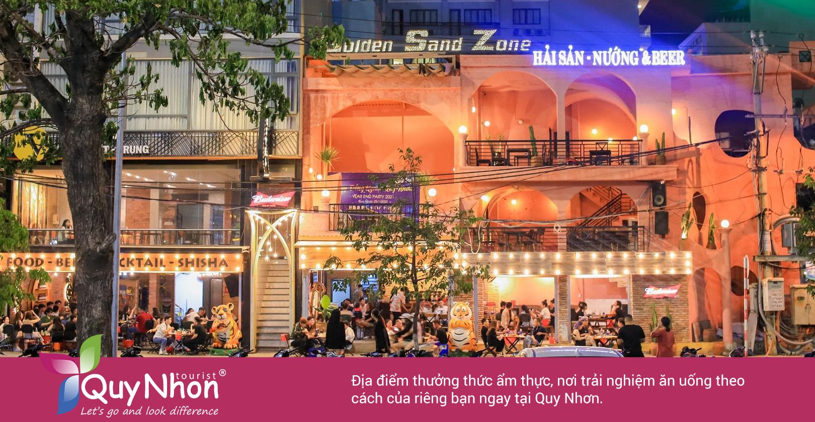 Golden Sand Zone - TOP 7 nhà hàng Quy Nhơn view đẹp.