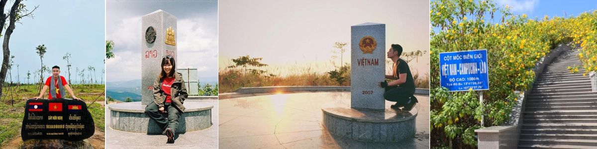 Cột mốc ngã ba Đông Dương - Tour Quy Nhơn Gia Lai Kon Tum 3 ngày 2 đêm - Quy Nhơn Tourist