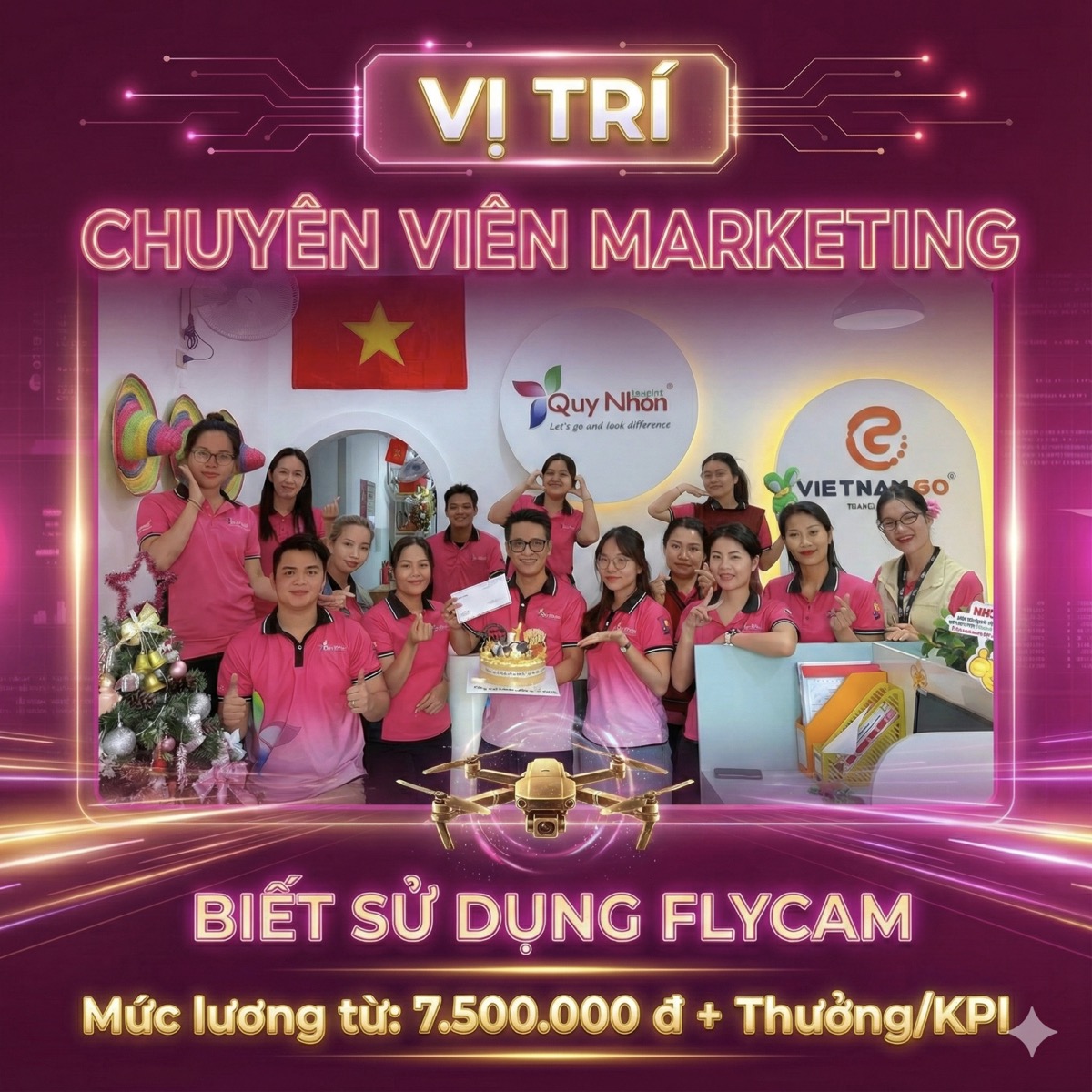 tuyển dụng chuyên viên Marketing - Quy Nhơn Tourist