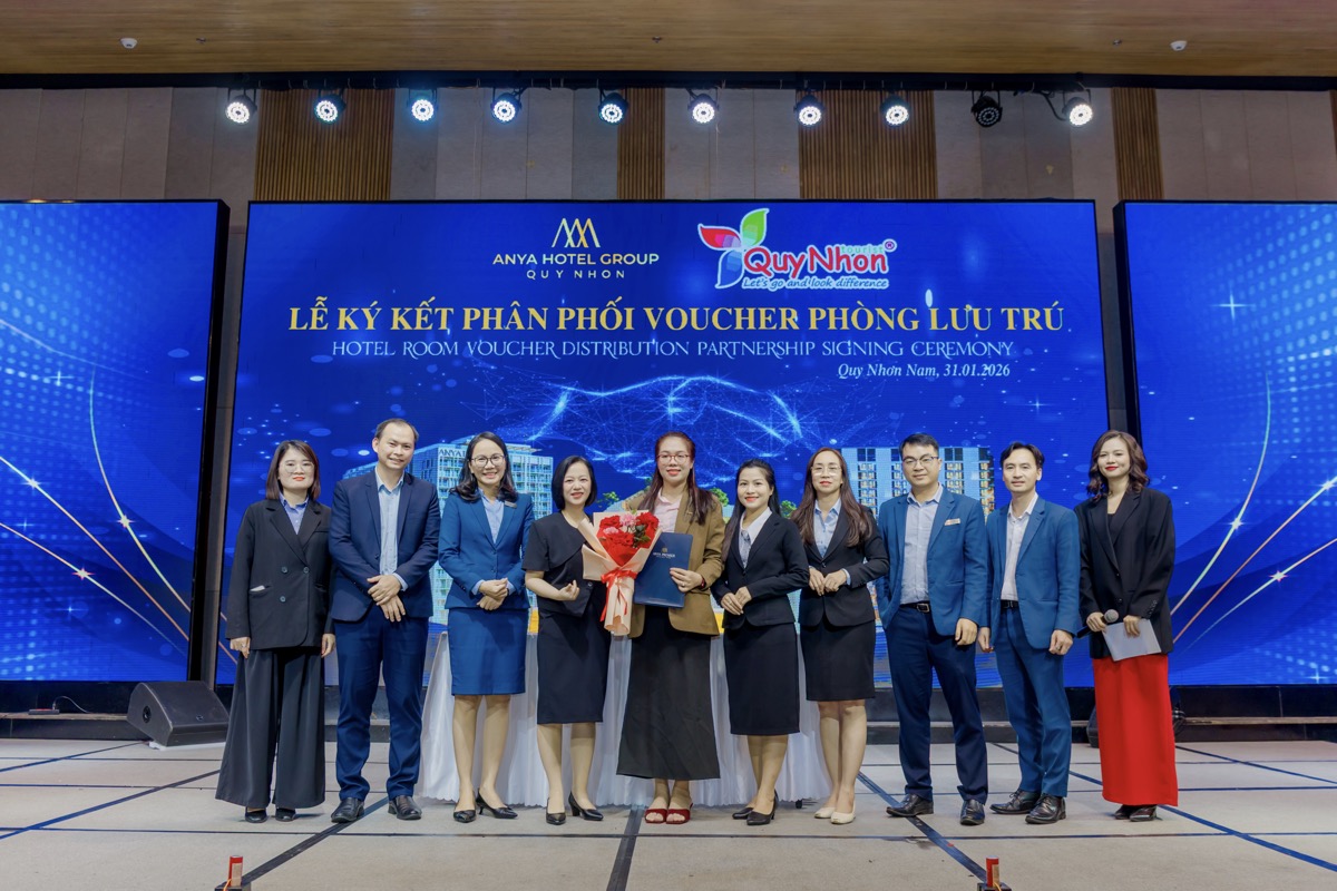 Quy Nhơn Tourist ký hợp đồxxng voucher Anya Hotel Group Quy Nhơn