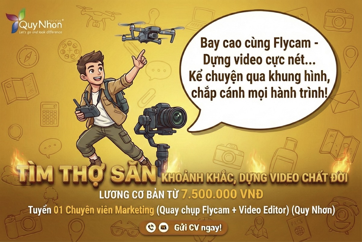 Tuyển dụng vị trí Marketing 2026 - Quy Nhơn Tourist